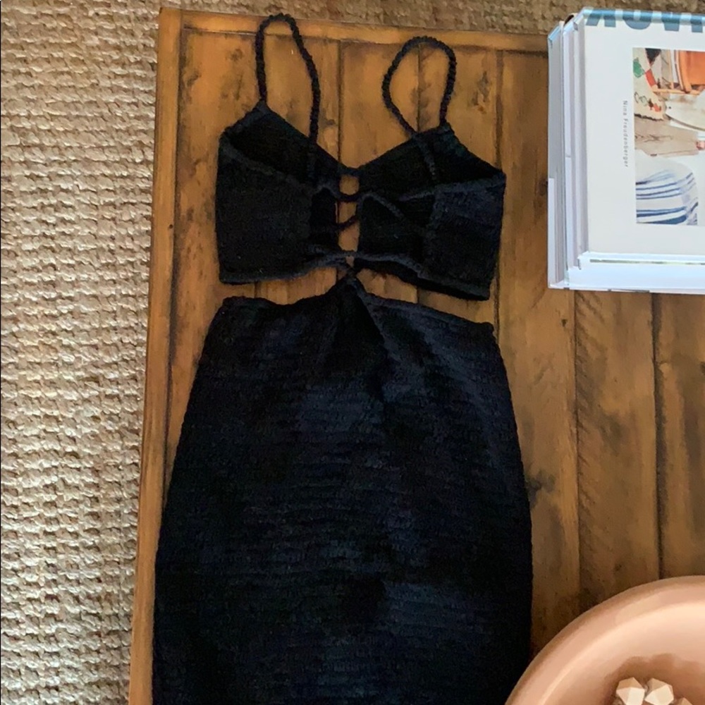 Indah Cut-Out Mini Dress/Cover-Up